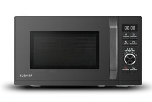 Toshiba MW3-AG20PE(BK) Mikrowellen mit Grill 20L 3-in-1 Mikrowellenherd, Chef-Abtauung, Mikrowelle, Grill, Kombi, 5 Leistungsstufen, 8 Automatikprogrammen, Einfacher Reinigung, Schwarz