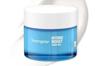 Neutrogena Hydro Boost Aqua Gel, feuchtigkeitsspendende Gesichtscreme mit Hyaluronsäure, Aminosäuren und Elektrolyten, schnell einziehende Feuchtigkeitscreme für normale und Mischhaut (50 ml)