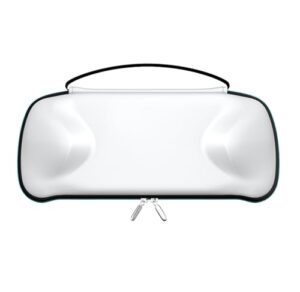 ivoler Tasche für PlayStation Portal Remote Player mit Ladefunktion, [2X gehärtetes Schutzglas] Stoßfeste Hard Shell Tragetasche, Schutzhülle & Zubehör-Set für PS Portal, Weiß