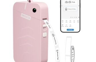 ORGSTA S001 Etikettendrucker Selbstklebend Etikettiergerat Bluetooth