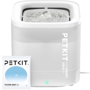 PETKIT CYBERTAIL Katzen Trinkbrunnen, Hundewasserspender, 1,85L Katzen Hunde Wasserbrunnen, Intelligentes LED-Licht, 25dB Extrem Leiser,Schnurgebundener Wasserspender, Schnurlose Wasserpumpe