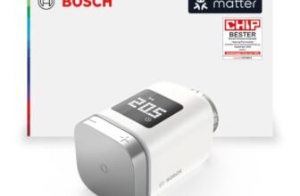 Bosch Smart Home Heizkörper-Thermostat II [+M], smartes Heizkörperthermostat für intelligentes Heizen & Energiesparen, mit Matter, App-Steuerung, Apple Home, Google Home & Alexa, Controller benötigt