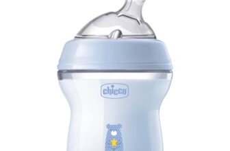 Chicco Natural Feeling Anti-Kolik Babyflasche für 0+ Monate, 150 ml, mit Weichem Silikonsauger und Doppelventil, Natürliches und Instinktives Gefühl beim Saugen, Kunststoffflasche