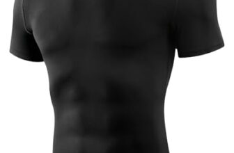 Niksa Funktionsshirt Herren Kompression Kurzarm Atmungsaktiv Laufshirt – Sport,Laufen,Kompressions-Funktionsshirt atmungsaktiv, schnelltrocknend – für volle Bewegungsfreiheit beim Training