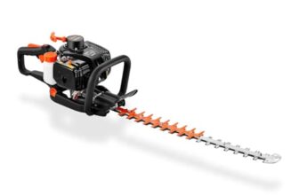 FUXTEC Benzin-Heckenschere FX-MH123ECO, Heckenschneider mit langlebigen Profi-Klingen aus gehärtetem Stahl, 560 mm Schnittlänge, Fliehkraftkupplung, ergonomischer Griff, starker 2-Takt-Motor