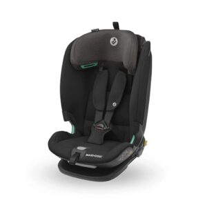 Maxi-Cosi Titan Plus i-Size, mitwachsender Kinderautositz, 15 Monat-12 Jahre (76-150 cm), G-CELL-Seitenaufprallschutz, 4 Liegepositionen, weiche Schaumstoffpolster in Kopfstütze, Authentic Black
