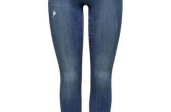 ONLY Female Skinny Fit Jeans ONLWauw Life Mid L34Medium Blue Denim Onlwauw Life Mid Skinny Bj114-3 Noos Large
