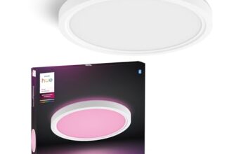 Philips Hue Devote Slim Deckenleuchte, S, 291 mm Rund, Weiß
