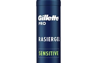 Gillette PRO Bartpflege Rasiergel Männer (200 ml), kühlt die Haut, um sie zu beruhigen und spendet dem Barthaar Feuchtigkeit, Geschenk für Männer