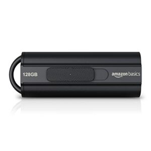 Amazon Basics USB-Stick 128 GB, USB 3.0, bis zu 130 MB/s Lesegeschwindigkeit, Schwarz