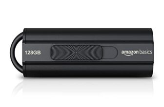 Amazon Basics USB-Stick 128 GB, USB 3.0, bis zu 130 MB/s Lesegeschwindigkeit, Schwarz