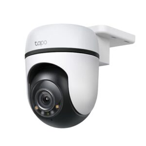 TP-Link Tapo C510W Kameraüberwachung aussen, WLAN IP Kamera, 360° Schwenk-/Neige, 2K Auflösung, Vollfarbige Nachtsicht, IP65 wasserdicht, Intelligente Bewegungsverfolgung, Zwei-Wege-Audio