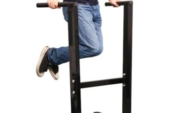Yaheetech Dip Station 106.5 cm Stabilität Krafttrainingsgerät bis 300 KG