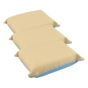 Nigrin 73803 Anti-Beschlag-Schwamm, für Auto Innenscheiben, beseitigt Kondenswasser-Beschläge, verhindert erneutes Beschlagen, 12 x 8 x 4 cm, gelb-blau (Packung mit 3)