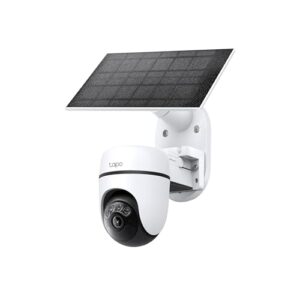 Tapo C610 KIT 2K 360° Solar Überwachungskamera Außen (Akku 6700 mAh, Farbnachtsicht, WLAN 2,4 GHz, KI-Erkennung, Licht- & Ton-Alarm, lokale Speicherung über microSD-Karte oder H500-Homebase)