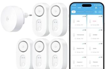 GoveeLife Upgrade Smarter Wassermelder 1s mit Hub, 5 Wassersensoren