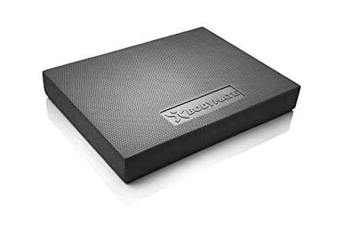 BODYMATE Balance Pad 2GO 44x33x6cm SCHWARZ, WEICHE Variante für Freizeit- und Profi-Sportler, Stabilitäts- und Core-Training, Verbesserung von Gleichgewicht, Koordination und Stabilität