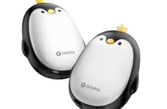 Gaiatop Handwärmer Elektrisch, 2er-Pack 3 Heizmodi Magnetisch Tragbar Taschenwärmer Wiederverwendbar, Outdoor Camping Hand Warmers Wandern Gadgets Jagd Zubehör Geschenk für Frauen Männer