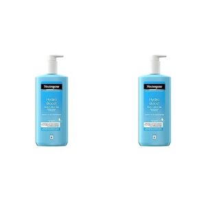 Neutrogena Hydro Boost Bodylotion Gel, ultraleichte Feuchtigkeitscreme mit Hyaluron, für normale bis trockene Haut, 400ml (Packung mit 2)