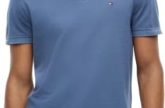 Tommy Hilfiger Herren Poloshirt Kurzarm 1985 Regular Fit, Blau (Aegean Sea), L