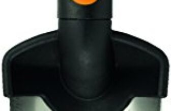 Fiskars Blumenkelle, Länge: 28 cm, Rostfreie Stahl-Kelle, Schwarz/Orange, Premium, 1000726