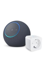Amazon Echo Dot Max (neueste Generation) | Graphit + WiZ Smart Plug, Funktionert mit Alexa – Smart Home-Einsteigerpaket