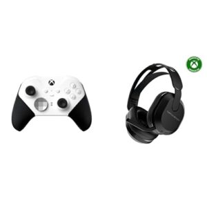 Xbox Elite Wireless Controller Series 2 Core Edition + Turtle Beach Stealth 500 Schwarz Kabelloses Gaming Headset w/ 40hr Stunden and Bluetooth Series X|S, One, PC