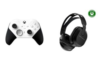 Xbox Elite Wireless Controller Series 2 Core Edition + Turtle Beach Stealth 500 Schwarz Kabelloses Gaming Headset w/ 40hr Stunden and Bluetooth Series X|S, One, PC