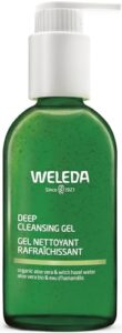 WELEDA Bio Deep Cleansing Gel – porentiefes Naturkosmetik Gesichtspflege Reinigungsgel mit Aloe Vera & Hamameliswasser entfernt überschüssigen Talg & Make-Up für natürlichen Glow (vegan, 150 ml)