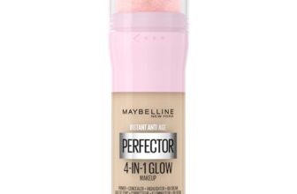 Maybelline New York 4-in-1 Make Up mit Concealer, BB Cream, Highlighter und Primer, für einen perfekten Teint, Foundation mit leichter Deckkraft, Instant Perfector Glow, Nr. 01 Light, 20 ml