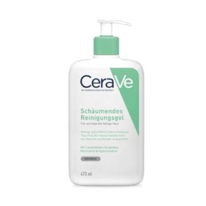 CeraVe Schäumendes Reinigungsgel für Gesicht und Körper, Normale bis fettige Haut, Mit Hyaluron und 3 essenziellen Ceramiden