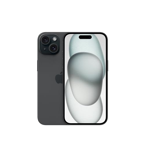 Apple iPhone 15 (256 GB) – Schwarz (Generalüberholt)