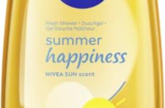 NIVEA Summer Happiness Duschgel, pH-hautneutrale Pflegedusche mit Vitamin C & E, feuchtigkeitsspendendes Duschbad mit dem klassischen NIVEA Sonnencreme Duft (250 ml)
