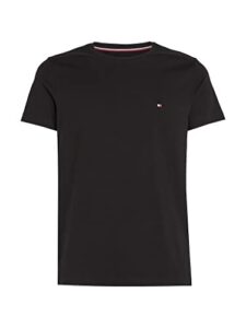 Tommy Hilfiger Herren Core Stretch Slim C-neck Tee Mw0mw27539 Kurzarm T-Shirts, Schwarz, L EU