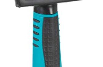 TRIXIE Softbürste mit weichen Metallborsten – gummierter Kunststoffgriff – für Lockhaar, Langhaar, Kurzhaar und Rauhaar – schwarz/blau – 7 x 16 cm – 24131