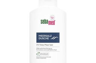 SEBAMED Meersalz Dusche 400 ml, Duschgel für Männer und Frauen, mit original totem Meersalz, seifenfreie Reinigung für empfindliche und trockene Haut