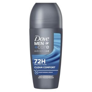 Dove Men+Care advanced Anti-Transpirant Deo Roll-On Clean Comfort schützt 72 Stunden vor Körpergeruch und Schweiß 50 ml 6 Stück