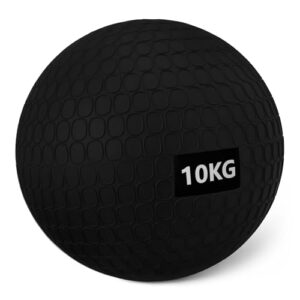 Amazon Basics – Slam-Medizinball für Übungen, 10 kg, Schwarz