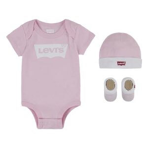 Levi’s Kids Classic batwing infant hat bodysuit bootie set 3pc Baby Jungen Fairy Tale 0-6 Monate