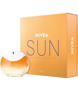 NIVEA SUN Eau de Toilette, Unisex-Parfum mit dem Original Sonnencreme Duft, sommerlich, erfrischend und im ikonischen Parfüm-Flakon (30 ml)