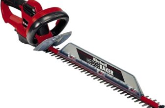 Einhell Elektro-Heckenschere GC-EH 6055/1 (600 W, 2.800 Schnitte/Min., Schnittgutsammler, Kabelzugentlastung, Zusatzhandgriff, Softgrip, Zweihand-Sicherheitsschalter)