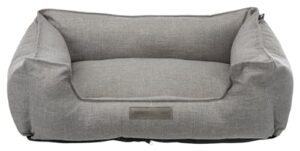 TRIXIE Hundebett Talis, aus edlem Webstoff – 60 x 50 cm, grau