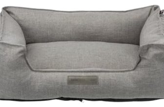 TRIXIE Hundebett Talis, aus edlem Webstoff – 60 x 50 cm, grau