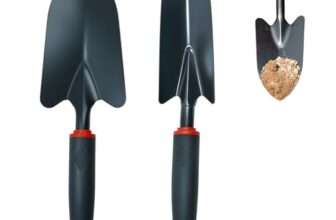 2 Stück Gartenschaufel aus Kohlenstoffstahl Handschaufel Set