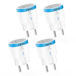 EIGHTREE Zigbee Steckdose mit Strommessung Zigbee Hub erforderlich 4er Pack