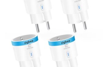 EIGHTREE Zigbee Steckdose mit Strommessung Zigbee Hub erforderlich 4er Pack