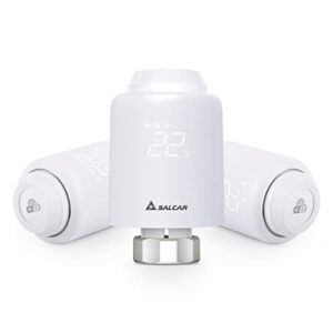 SALCAR Heizkörperthermostat TRV603 3er Set WiFi Thermostat Heizung Kompatibel mit Amazon Alexa & Google Assistant Programmierbar Tuya Heizungsthermostat kein Gateway erforderlich