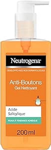 Neutrogena Reinigungsgel für das Gesicht, Anti-Pfeife mit Salicylsäure, 1 Pumpenflasche mit 200 ml