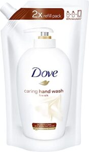 Dove Pflegende Hand-Waschlotion fine silk Nachfüllbeutel (1 x 500 ml), Pfirsich