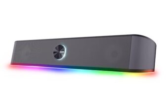 GXTrust Rhox PC Soundbar mit RGB Beleuchtung 12W (6W RMS), Grau